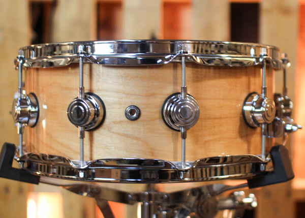 DW 5.5x14 Collector's Pure Birch HVLT Natural Lacquer Snare Drum - SO#1424783