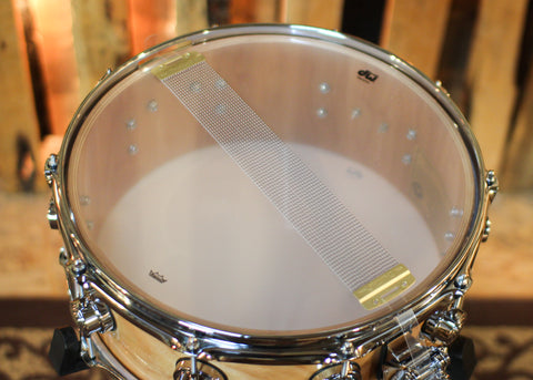 DW 5.5x14 Collector's Pure Birch HVLT Natural Lacquer Snare Drum - SO#1424783