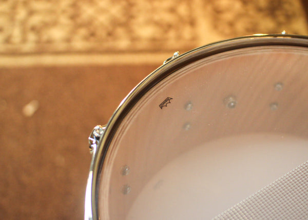 DW 5.5x14 Collector's Pure Oak HVLT Natural Hard Satin Snare Drum - SO#1424763