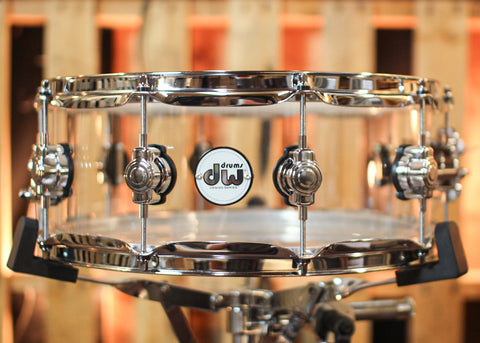 DW 5.5x14 Design Clear Acrylic Snare Drum - DDAC5514SSCL1