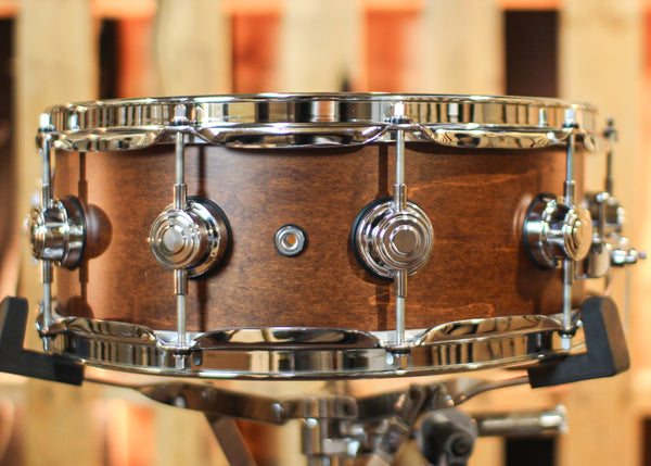 DW 5x14 Collector's Jazz Maple/Gum Walnut Satin Oil Snare Drum - SO#1352387