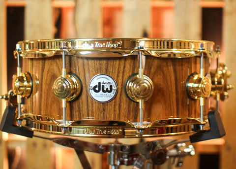 DW 5x14 Collector's Maple 333 Natural Lacquer over Santos Rosewood Snare Drum - SO#1409985