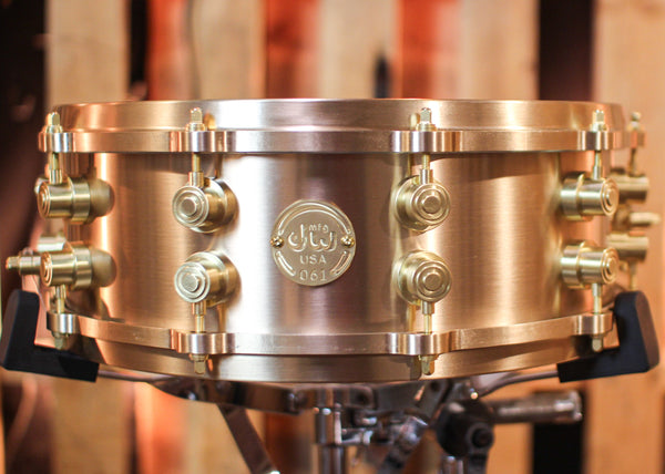 DW 5x14 MFG True Cast Bronze Snare Drum - DRVZ0514STZ - #61 of 100