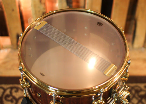 DW 6.5x13 Collector's Purpleheart VLT Red Tigerwood Snare Drum - SO#1421465