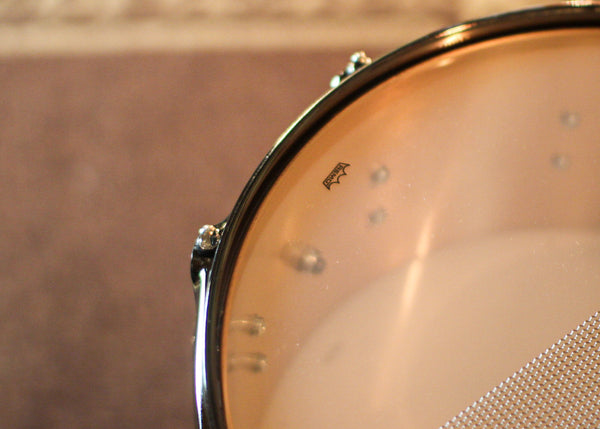 DW 6.5x14 Collector's 3mm Brushed Bell Bronze Snare Drum w/ Black Nickel Hardware