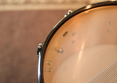 DW 6.5x14 Collector's 3mm Brushed Bell Bronze Snare Drum w/ Black Nickel Hardware
