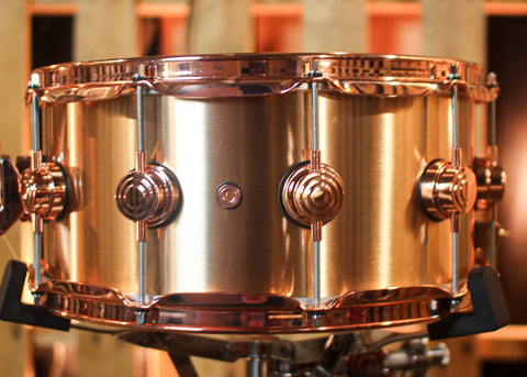 DW 6.5x14 Collector's 3mm Brushed Bell Bronze Snare Drum w/ Copper Hardware