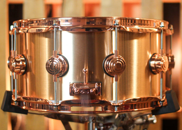 DW 6.5x14 Collector's 3mm Brushed Bell Bronze Snare Drum w/ Copper Hardware