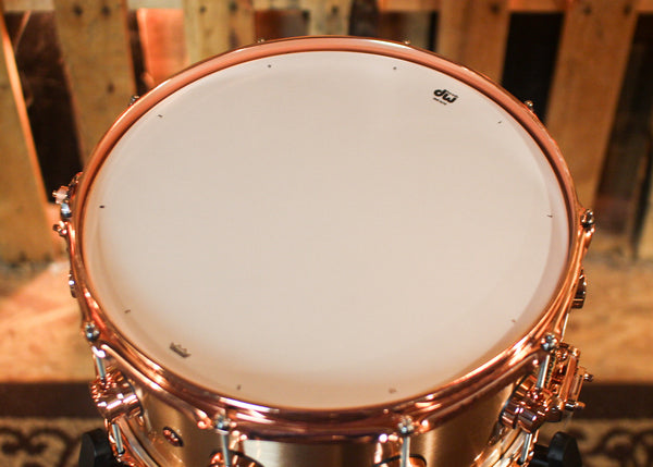 DW 6.5x14 Collector's 3mm Brushed Bell Bronze Snare Drum w/ Copper Hardware