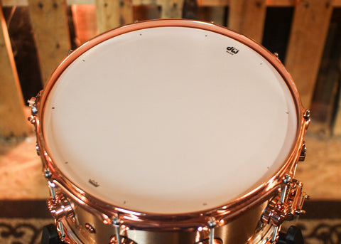 DW 6.5x14 Collector's 3mm Brushed Bell Bronze Snare Drum w/ Copper Hardware