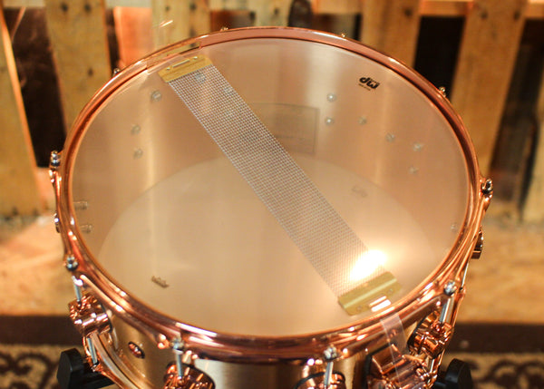 DW 6.5x14 Collector's 3mm Brushed Bell Bronze Snare Drum w/ Copper Hardware