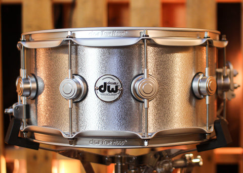 DW 6.5x14 Collector's 3mm Wrinkle Coat Aluminum Snare Drum w/ Satin Chrome Hardware