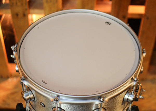 DW 6.5x14 Collector's 3mm Wrinkle Coat Aluminum Snare Drum w/ Satin Chrome Hardware