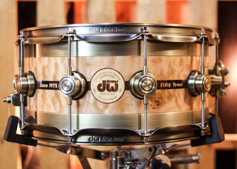 DW 6.5x14 Collector's 50th Anniversary Edge Snare Drum - SO#1329549