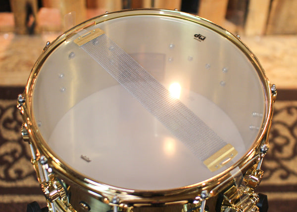 DW 6.5x14 Collector's Bell Brass Snare Drum w/ Gold Hardware - DRVN6514SPG