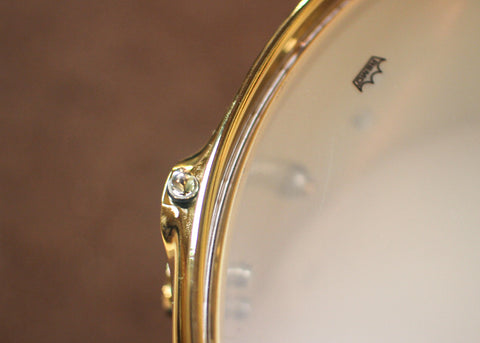 DW 6.5x14 Collector's Bell Brass Snare Drum w/ Gold Hardware - DRVN6514SPG