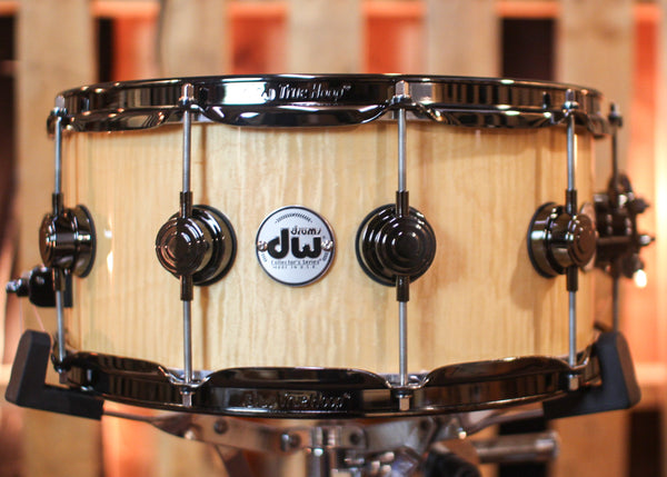 DW 6.5x14 Collector's Cherry HVLT Curly Maple Snare Drum - SO#1157709