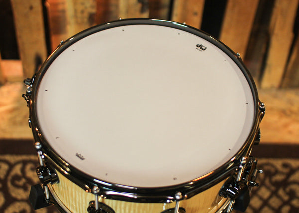 DW 6.5x14 Collector's Cherry HVLT Curly Maple Snare Drum - SO#1157709