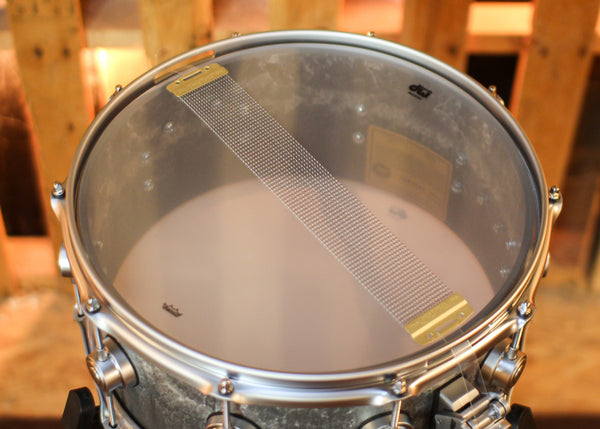 DW 6.5x14 Collector's Concrete Snare Drum w/ Satin Chrome Hardware