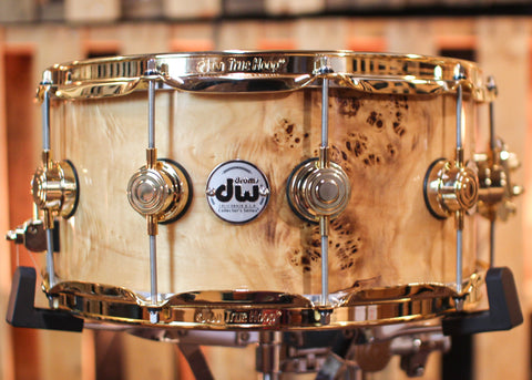 DW 6.5x14 Collector's Jazz Maple/Gum Mapa Burl Snare Drum - SO#1305779