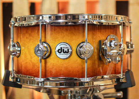 DW 6.5x14 Collector's 333 Tobacco Burst over Albino Wood Snare Drum - SO#1362416