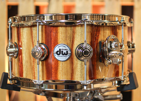 DW 6.5x14 Collector's Maple 333 Candy Stripe Padauk Snare Drum - SO#1344453