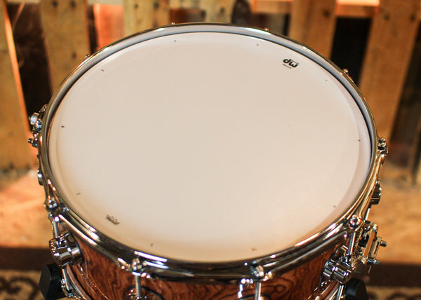 DW 6.5x14 Collector's Maple 333 Waterfall Bubinga Snare Drum - SO#1409988