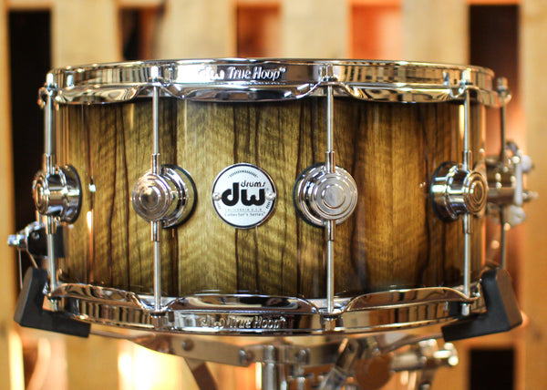DW 6.5x14 Collector's Maple 333 Quick Candy Black Burst over Black Limba Snare Drum - SO#1430089