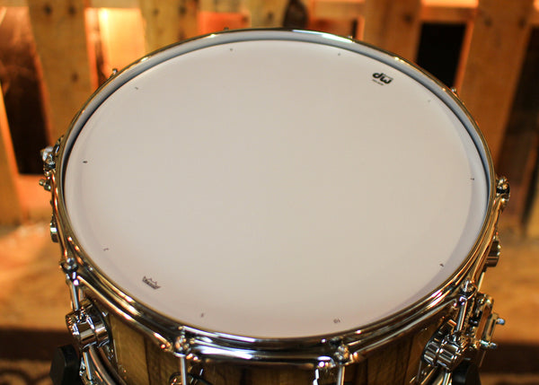 DW 6.5x14 Collector's Maple 333 Quick Candy Black Burst over Black Limba Snare Drum - SO#1430089
