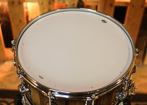 DW 6.5x14 Collector's Maple 333 Quick Candy Black Burst over Black Limba Snare Drum - SO#1430089