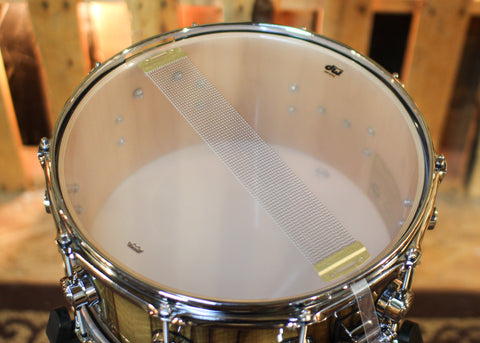 DW 6.5x14 Collector's Maple 333 Quick Candy Black Burst over Black Limba Snare Drum - SO#1430089