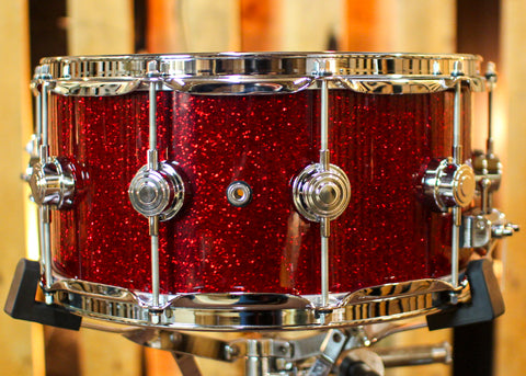 DW 6.5x14 Collector's Maple 333 Ruby Glass Snare Drum - SO#1329248