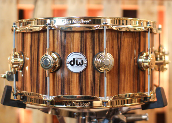 DW 6.5x14 Collector's Maple Mahogany Santos Rosewood Snare Drum - SO#1188877