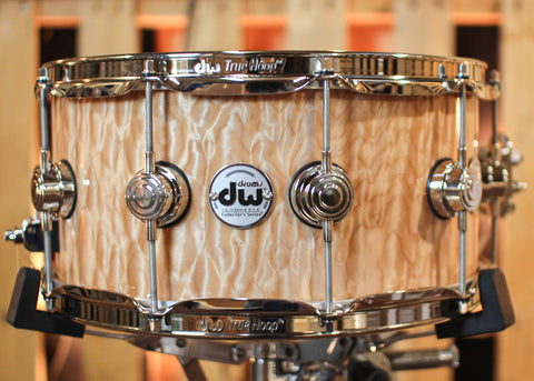 DW 6.5x14 Collector's Maple Mahogany Quilted Maple Snare Drum - SO#1344454