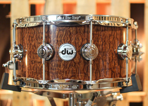 DW 6.5x14 Collector's Maple Mahogany Tortoise Shell Pomelle Snare Drum - SO#1315795