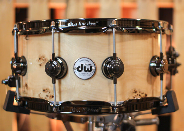 DW 6.5x14 Collector's Maple Purplecore Mapa Burl Snare Drum - SO#1344472