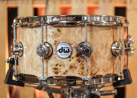 DW 6.5x14 Collector's Maple/Spruce Mapa Burl Snare Drum - SO#1344474