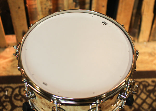 DW 6.5x14 Collector's Maple/Spruce Mapa Burl Snare Drum - SO#1344474