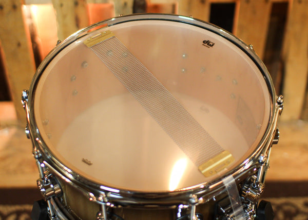 DW 6.5x14 Collector's Maple VLT Candy Black Burst over European Walnut Snare Drum - SO#1358656