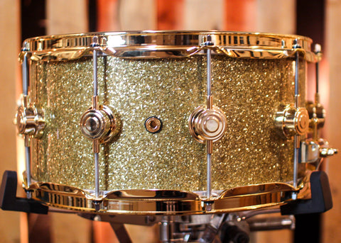 DW 6.5x14 Collector's Maple VLT Gold Glass Snare Drum - SO#1304627