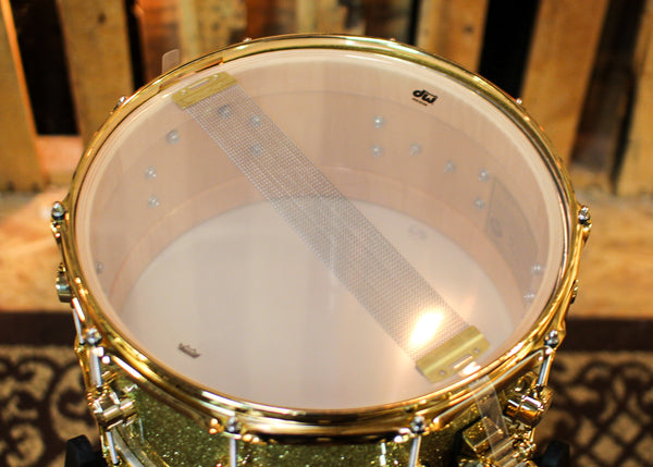 DW 6.5x14 Collector's Maple VLT Gold Glass Snare Drum - SO#1304627