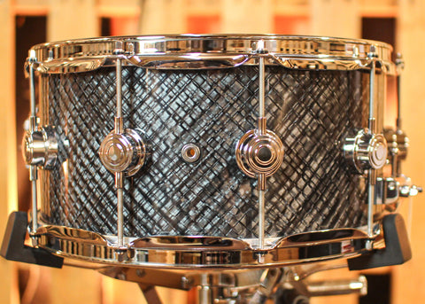 DW 6.5x14 Collector's Maple VLT Grey Crystal Snare Drum - SO#1350726