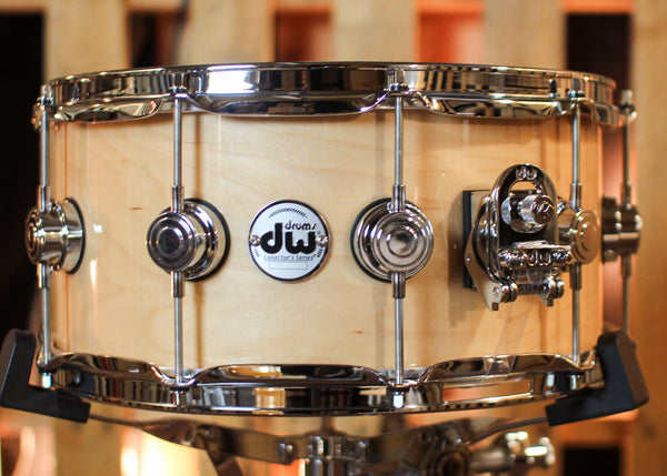 DW 6.5x14 Collector's Maple VLT Natural Lacquer Snare Drum - SO#1424780
