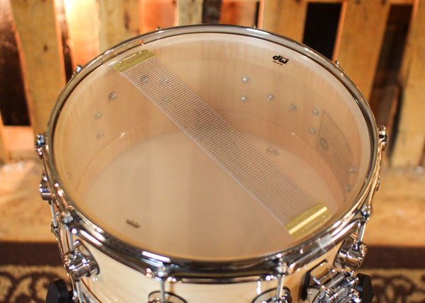 DW 6.5x14 Collector's Maple VLT Natural Lacquer Snare Drum - SO#1424780
