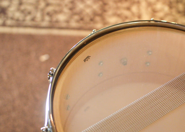 DW 6.5x14 Collector's Maple VLT Natural Lacquer Snare Drum - SO#1424780
