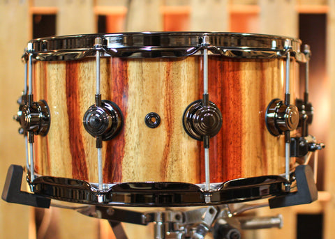 DW 6.5x14 Collector's Maple VLT Candy Stripe Padauk Snare Drum - SO#1344440