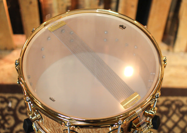 DW 6.5x14 Collector's Maple VLT Quilted Moabi Snare Drum - SO#1344434