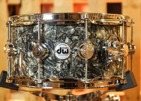 DW 6.5x14 Collector's Maple VLT Silver Abalone Snare Drum - SO#1425651