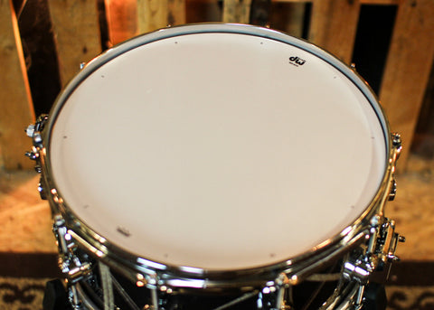 DW 6.5x14 Collector's Maple VLT Smoke Glass Contrail Snare Drum - SO#1386314