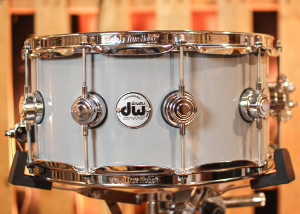 DW 6.5x14 Collector's Maple VLT Solid Grey Lacquer Snare Drum - SO#1291946